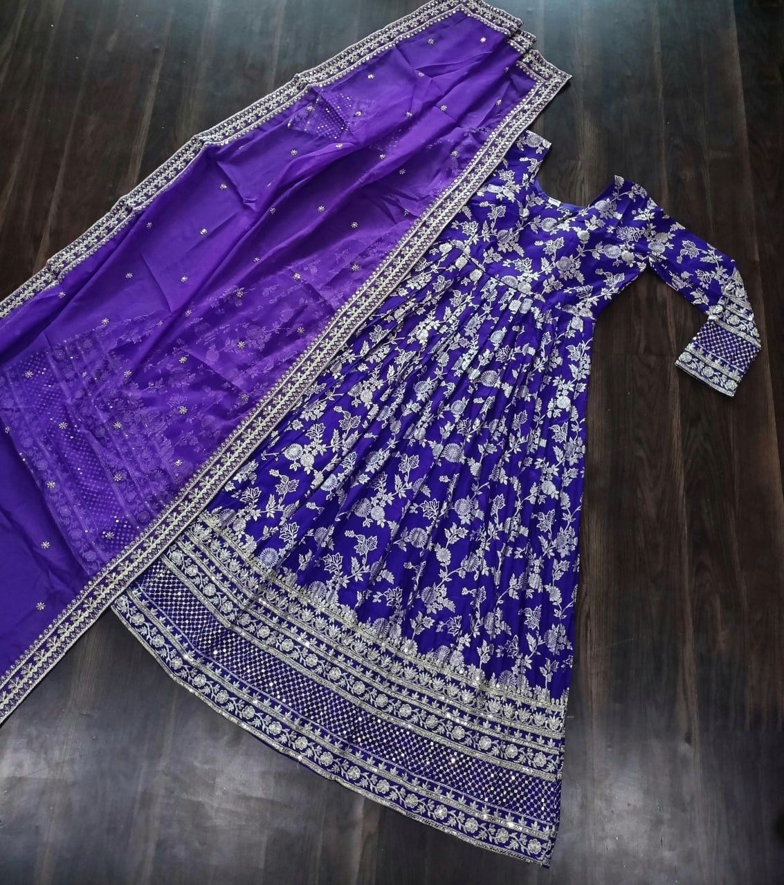 Pd1079 Aarohi Chinon Silk Readymade Suits
