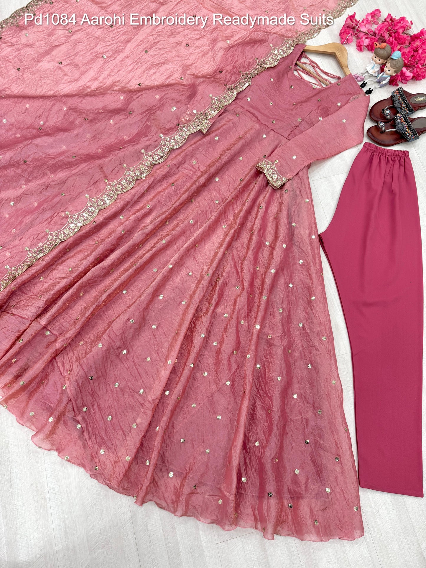 Pd1084 Aarohi Embroidery Readymade Suits