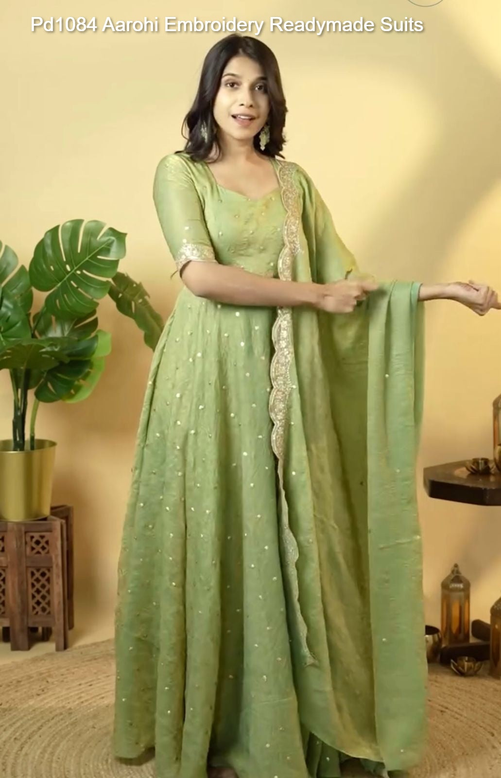Pd1084 Aarohi Embroidery Readymade Suits