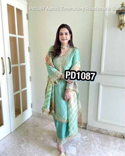 Pd1087 Aarohi Embroidery Readymade Suits