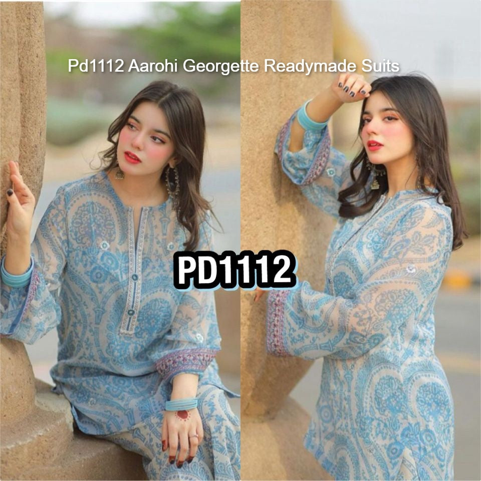 Pd1112 Aarohi Georgette Readymade Suits