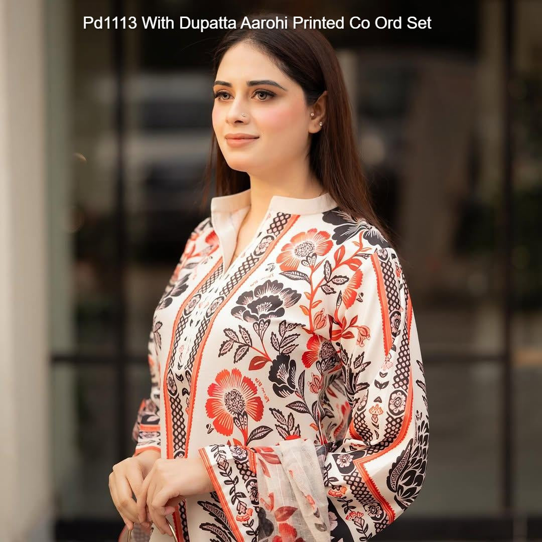 Pd1113 With Dupatta Aarohi Printed Co Ord Set