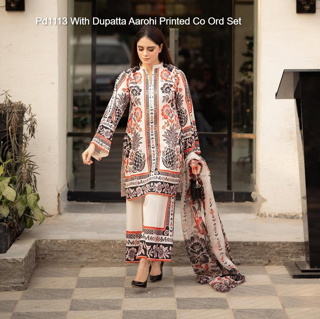 Pd1113 With Dupatta Aarohi Printed Co Ord Set