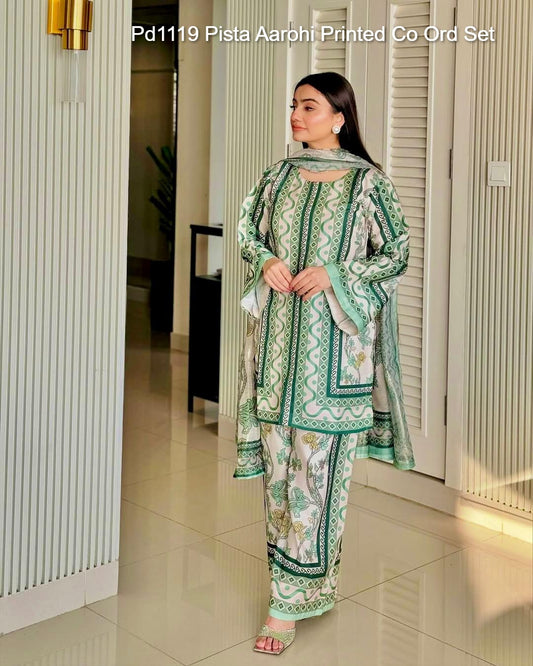 Pd1119 Pista Aarohi Printed Co Ord Set