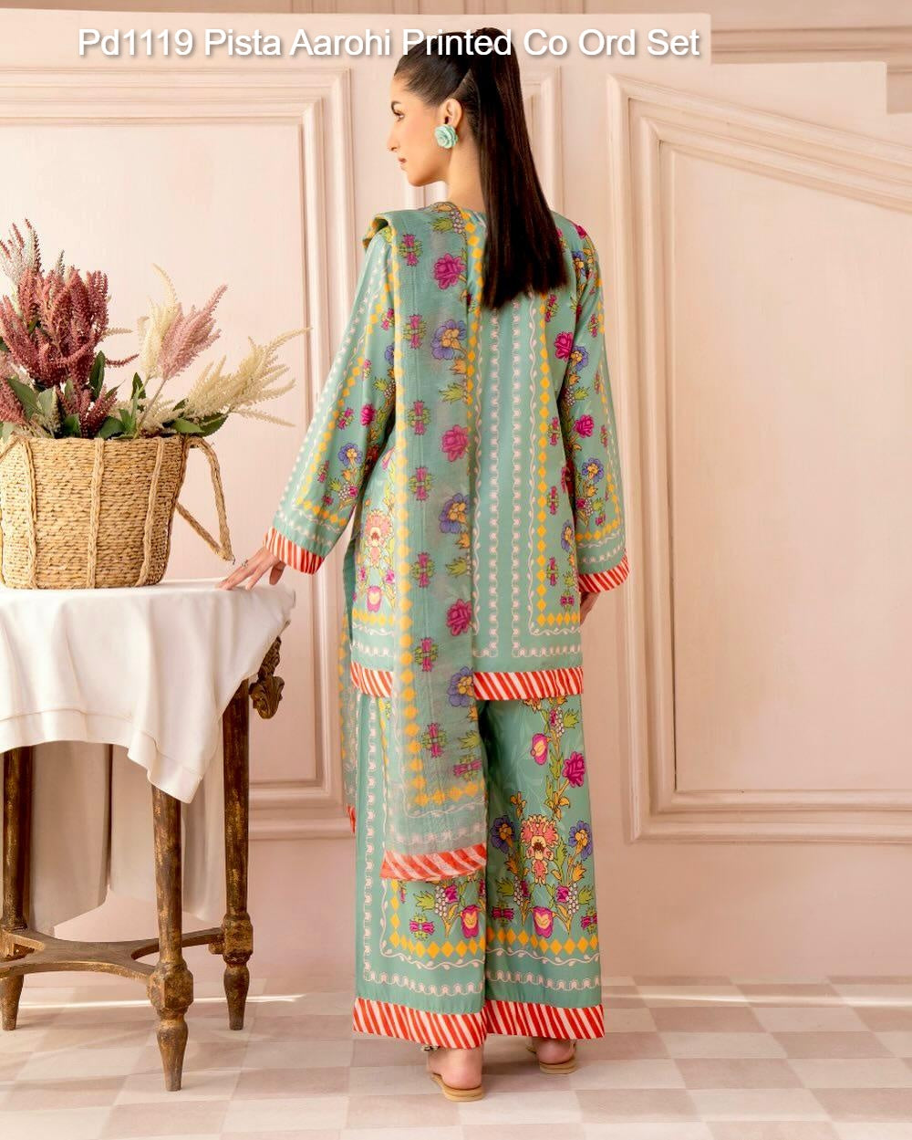 Pd1119 Pista Aarohi Printed Co Ord Set