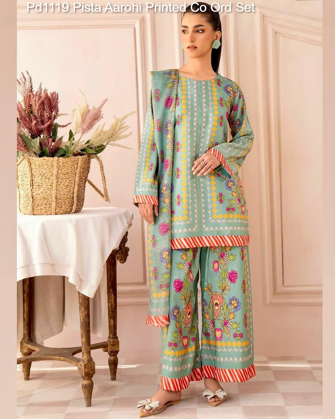 Pd1119 Pista Aarohi Printed Co Ord Set