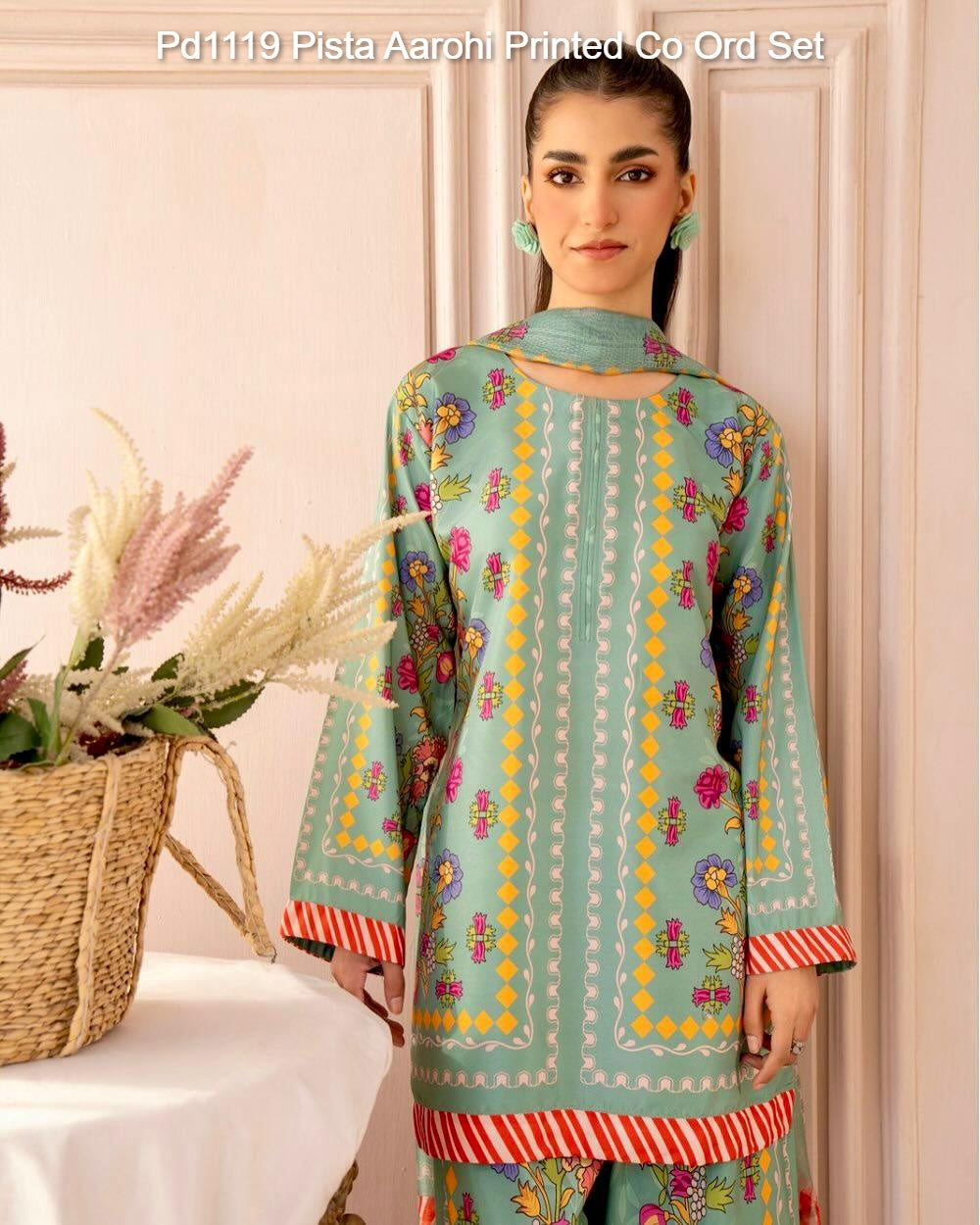 Pd1119 Pista Aarohi Printed Co Ord Set