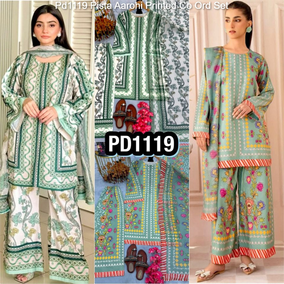 Pd1119 Pista Aarohi Printed Co Ord Set