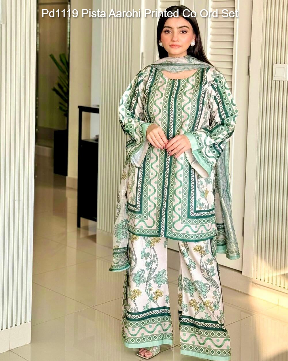 Pd1119 Pista Aarohi Printed Co Ord Set