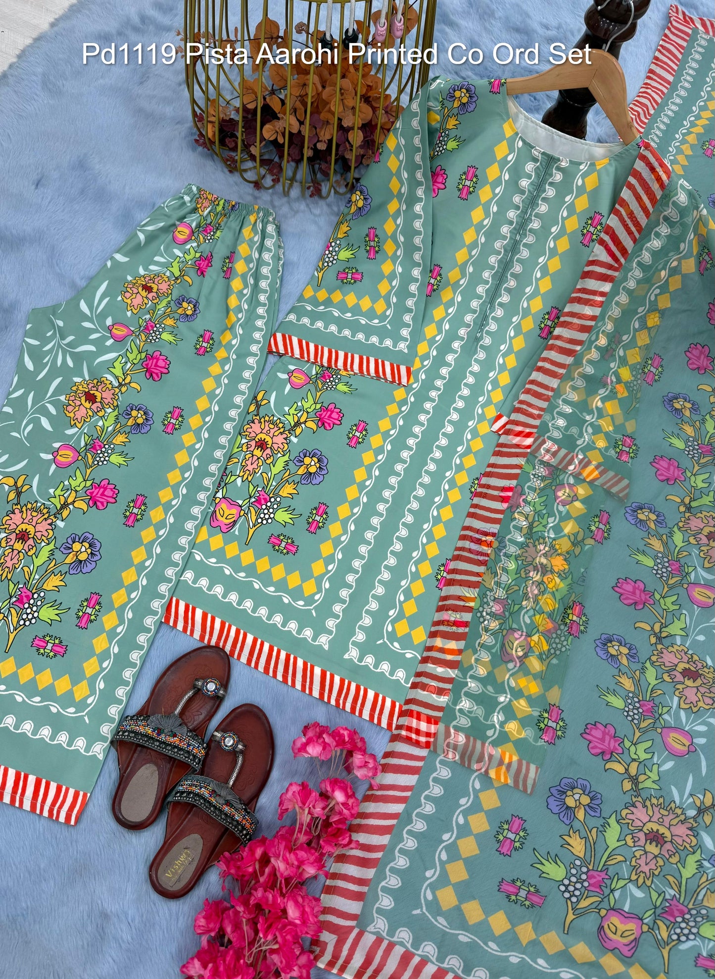 Pd1119 Pista Aarohi Printed Co Ord Set