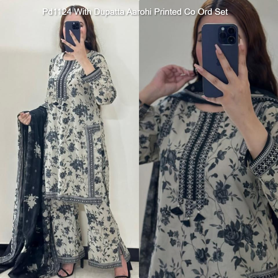 Pd1124 With Dupatta Aarohi Printed Co Ord Set
