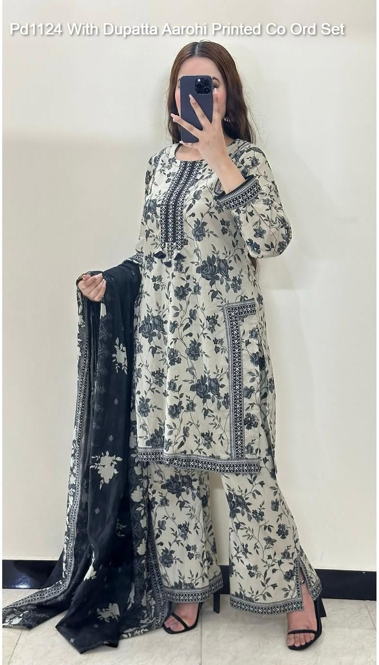 Pd1124 With Dupatta Aarohi Printed Co Ord Set