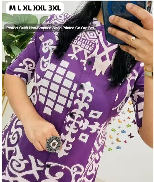 Perfect Outfit Non-Branded Stscc Printed Co Ord Set