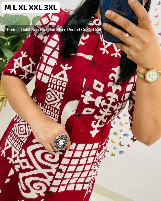 Perfect Outfit Non-Branded Stscc Printed Co Ord Set