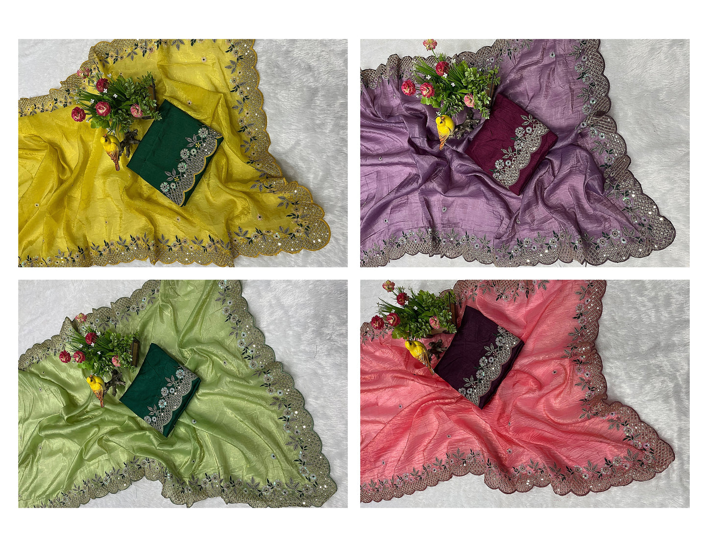 Peshvi Non-Branded Strvc Gold Crunchy Sarees