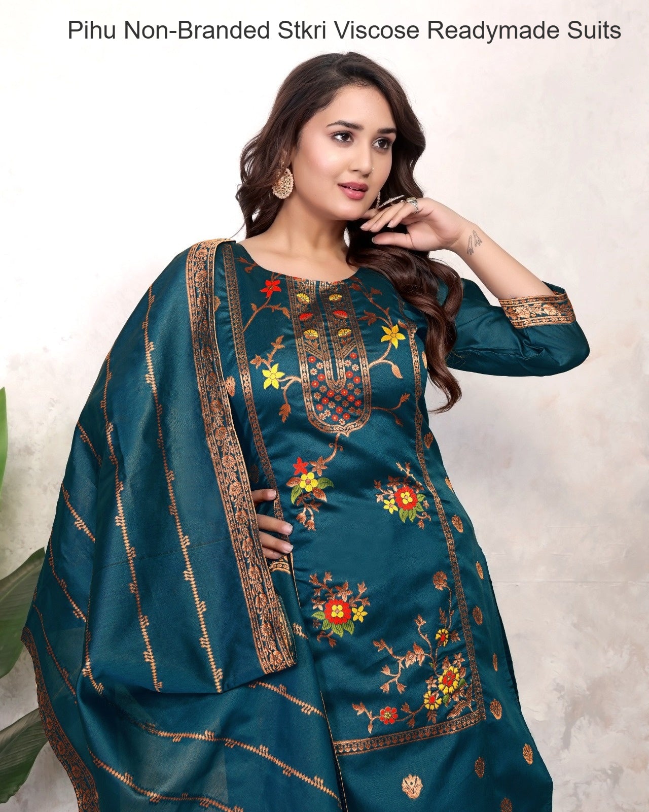 Pihu Non-Branded Stkri Viscose Readymade Suits