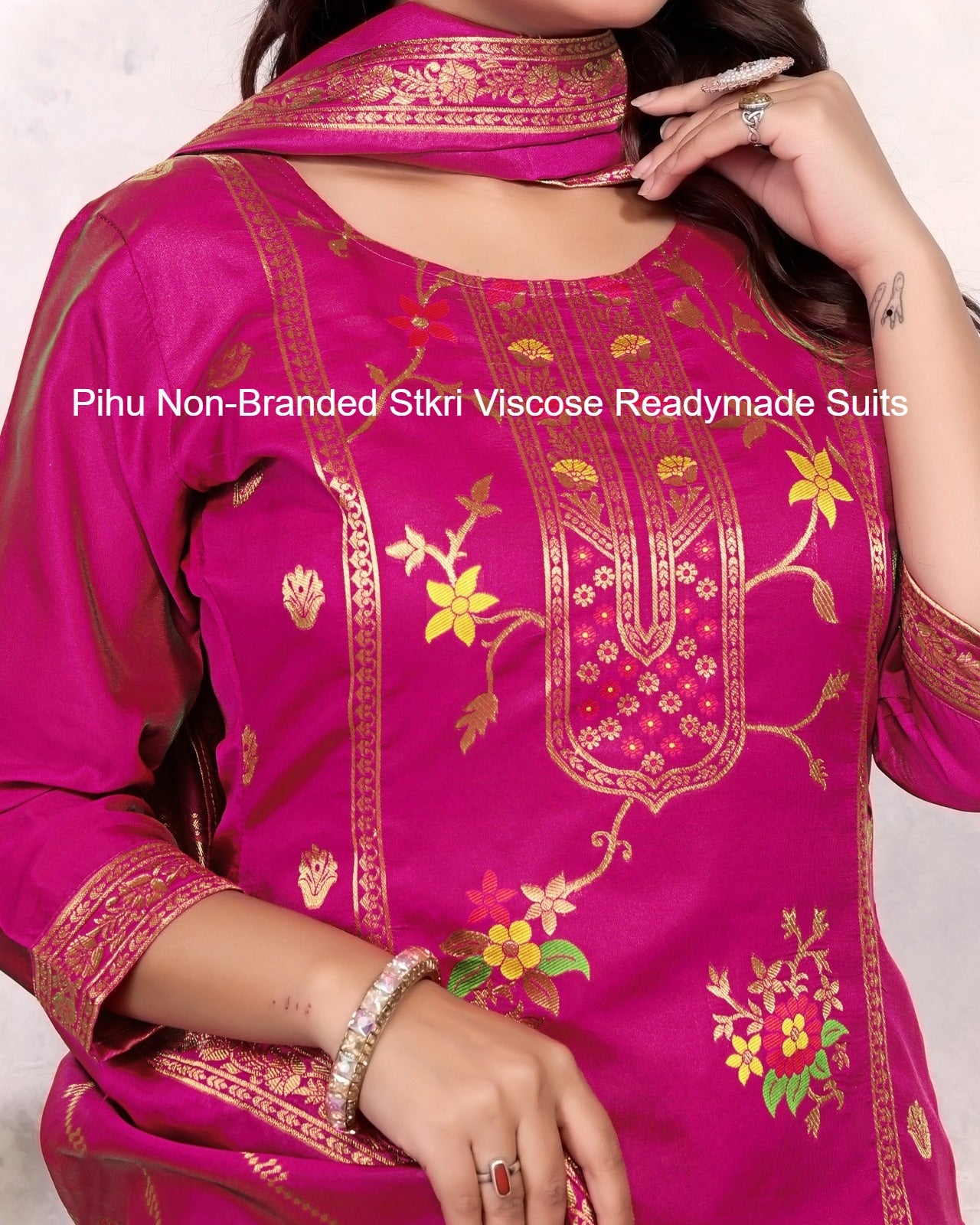 Pihu Non-Branded Stkri Viscose Readymade Suits