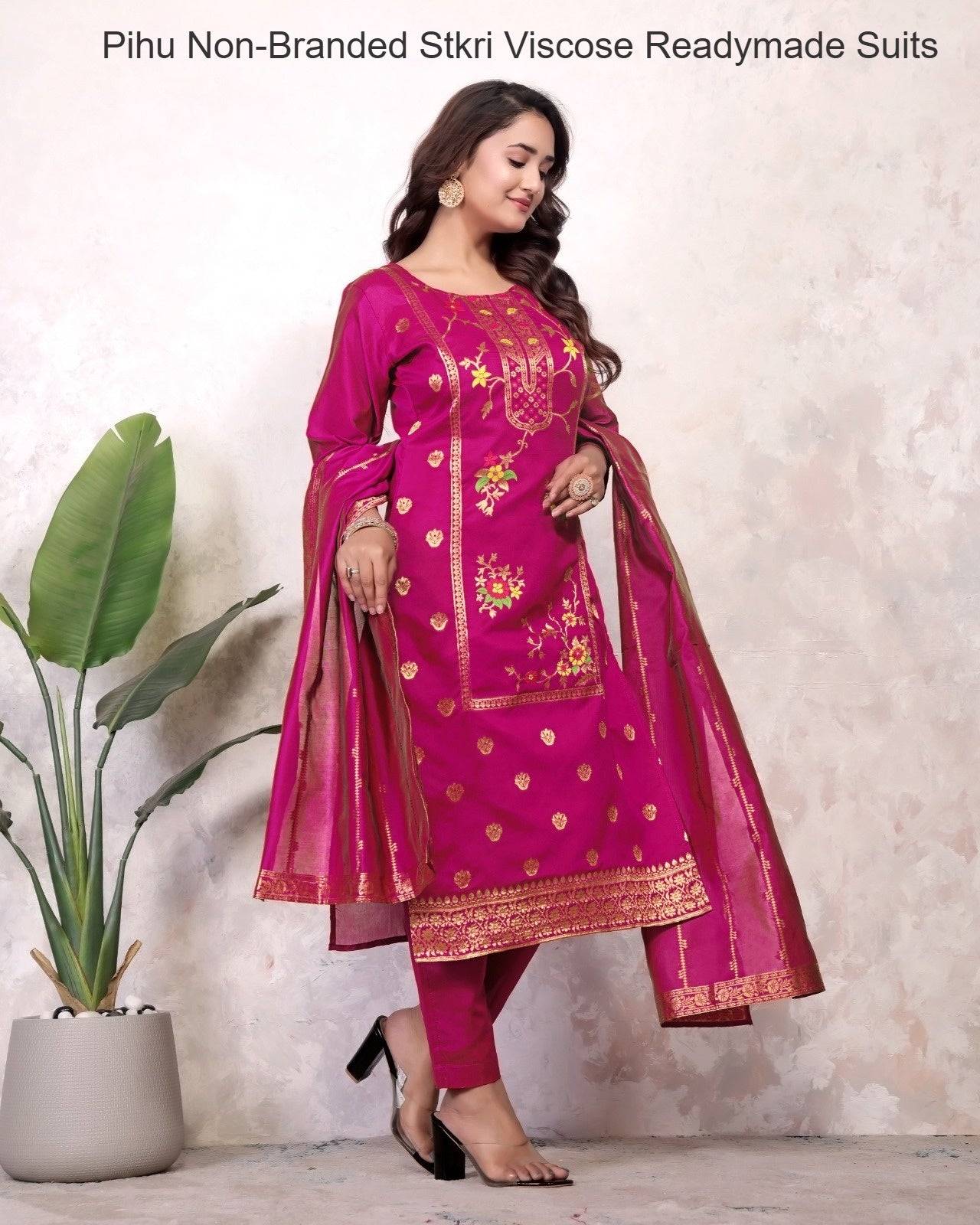 Pihu Non-Branded Stkri Viscose Readymade Suits