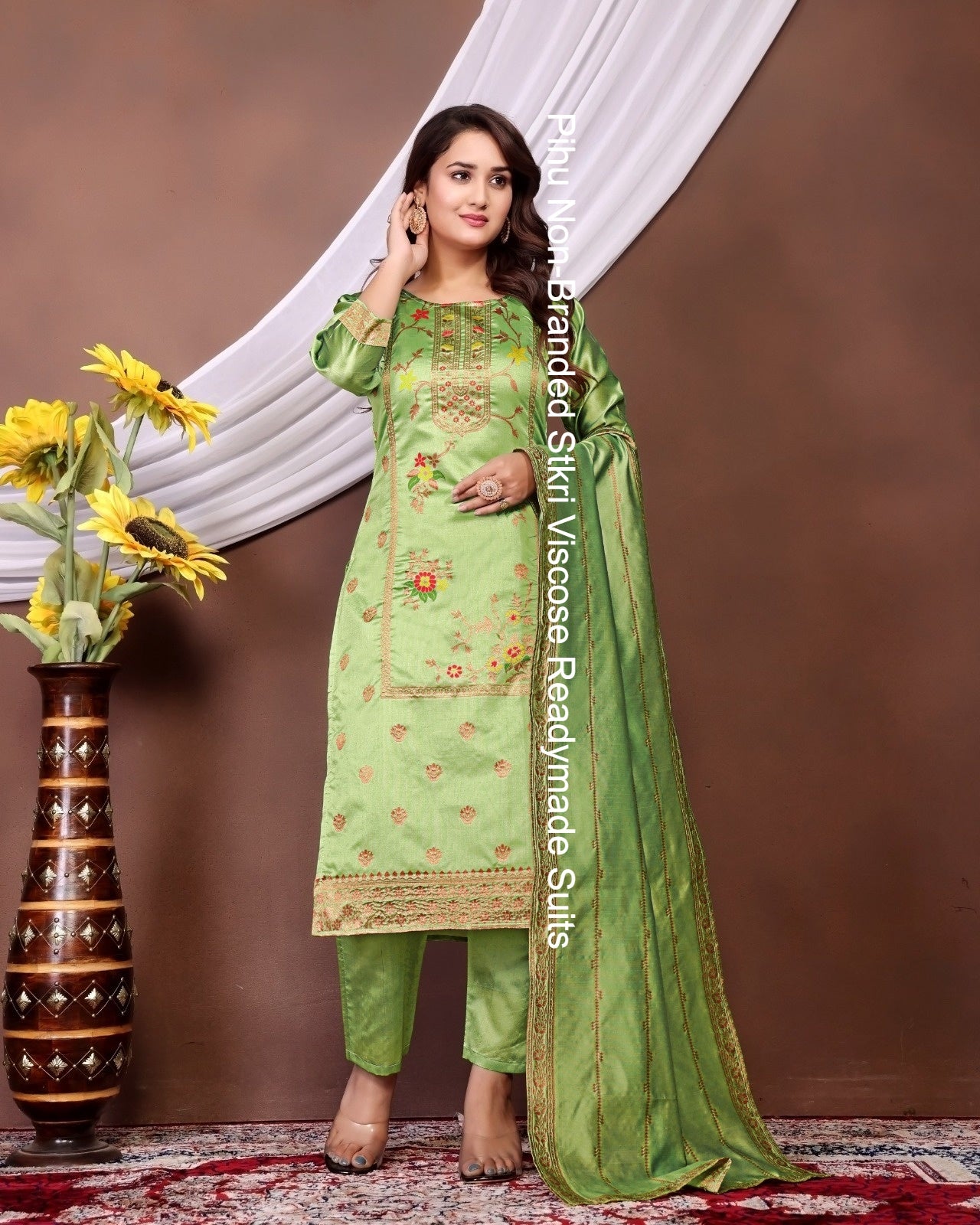 Pihu Non-Branded Stkri Viscose Readymade Suits