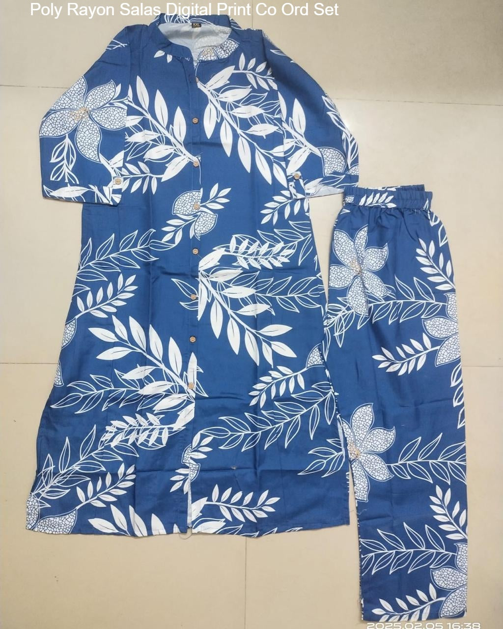 Poly Rayon Salas Digital Print Co Ord Set