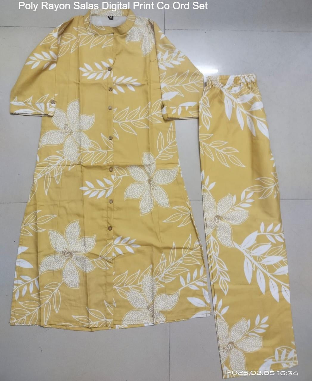 Poly Rayon Salas Digital Print Co Ord Set