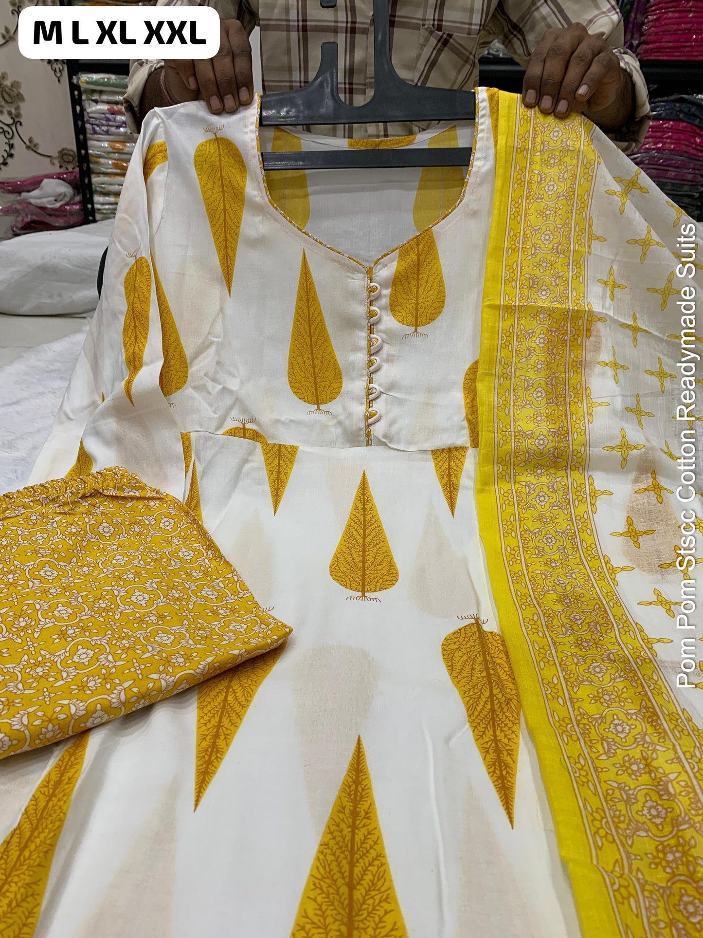 Pom Pom Stscc Cotton Readymade Suits