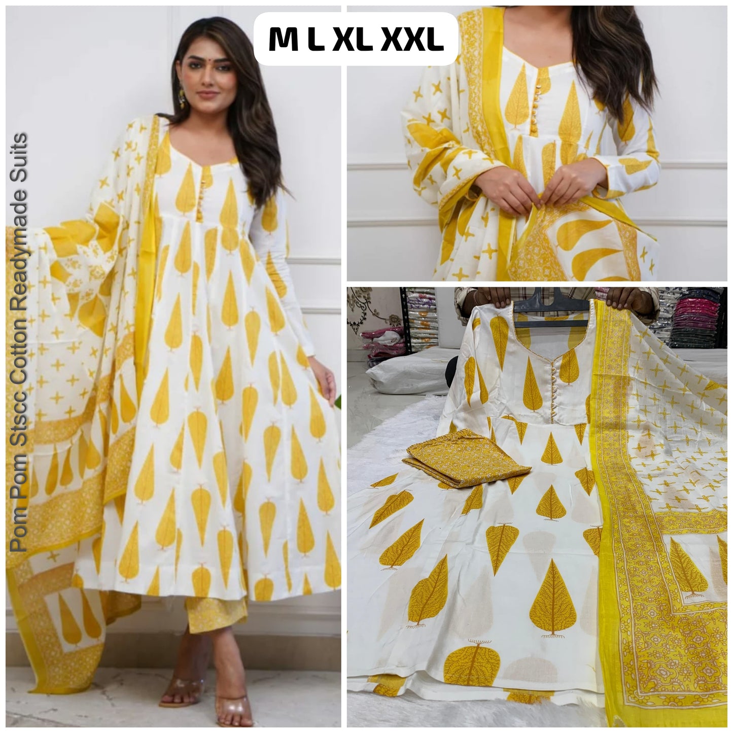 Pom Pom Stscc Cotton Readymade Suits