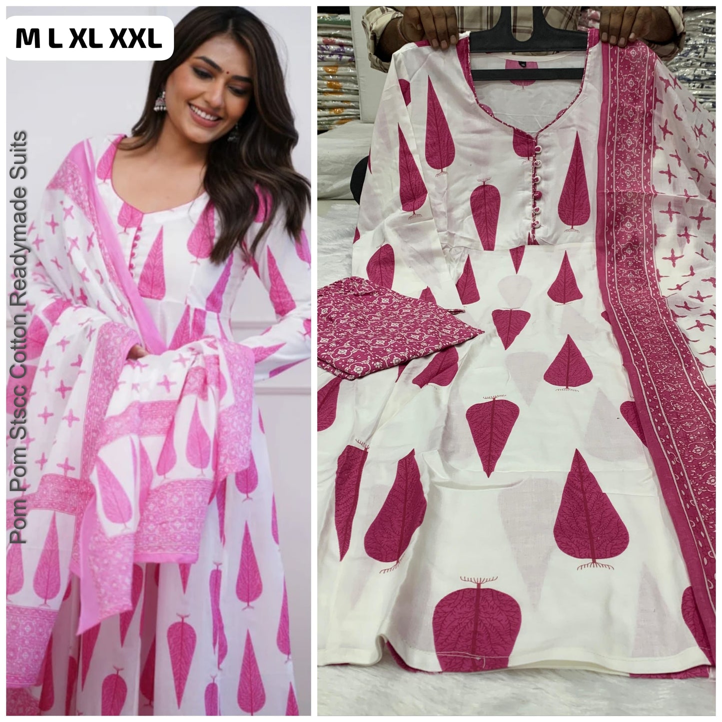 Pom Pom Stscc Cotton Readymade Suits