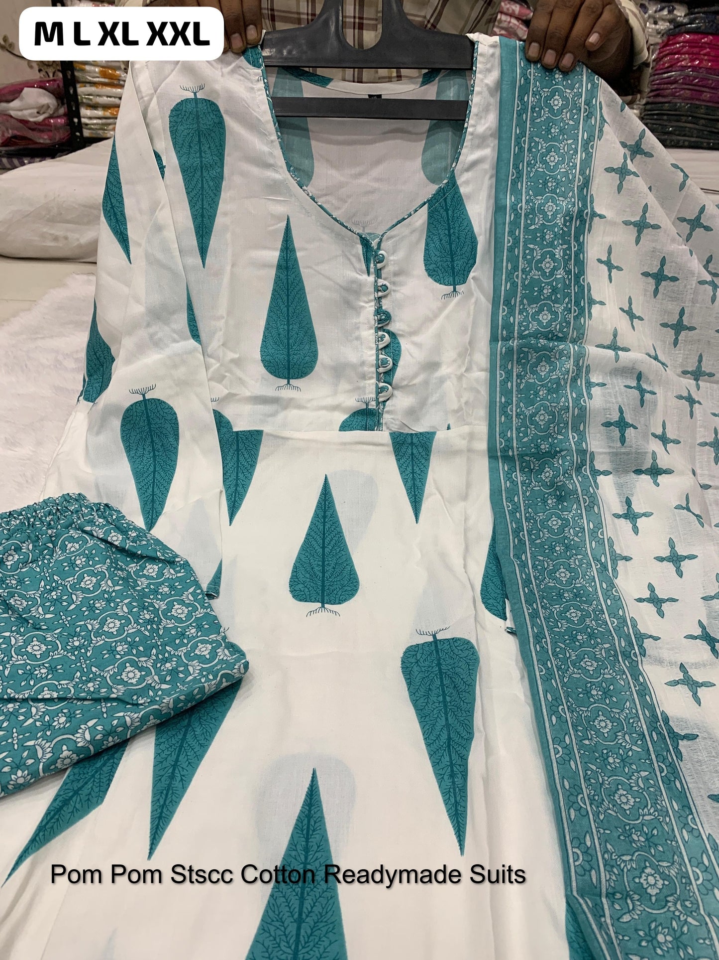 Pom Pom Stscc Cotton Readymade Suits