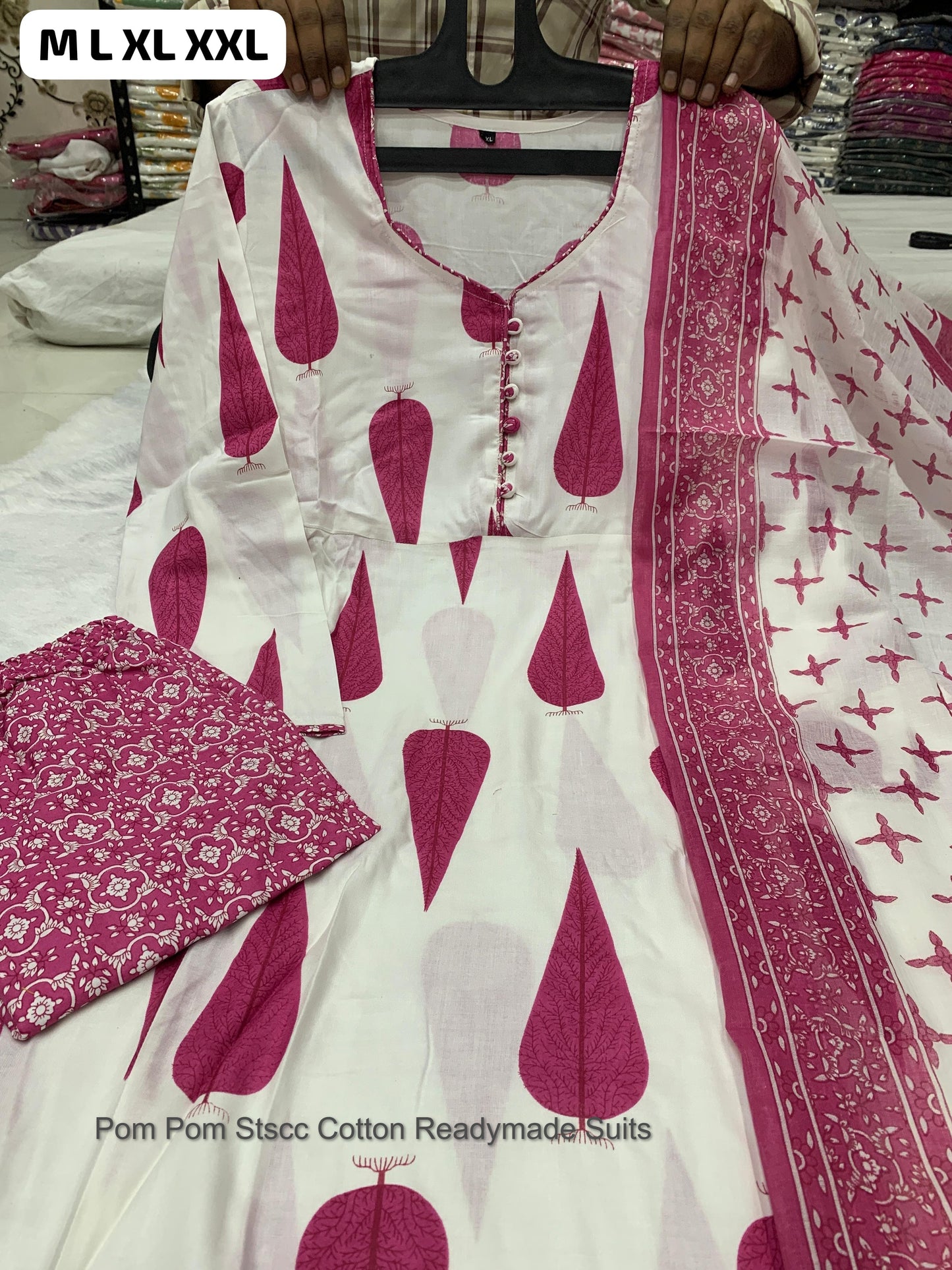 Pom Pom Stscc Cotton Readymade Suits