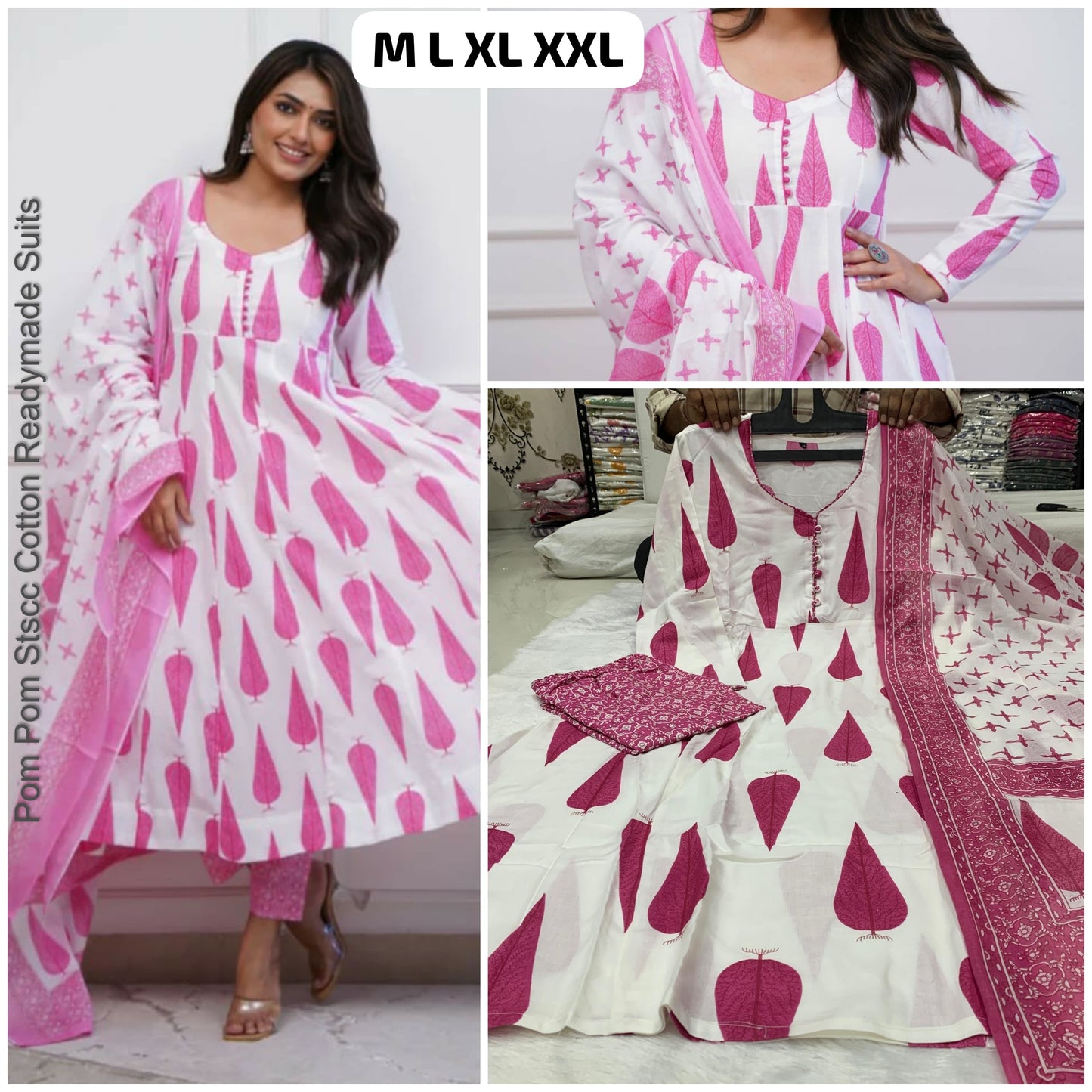 Pom Pom Stscc Cotton Readymade Suits