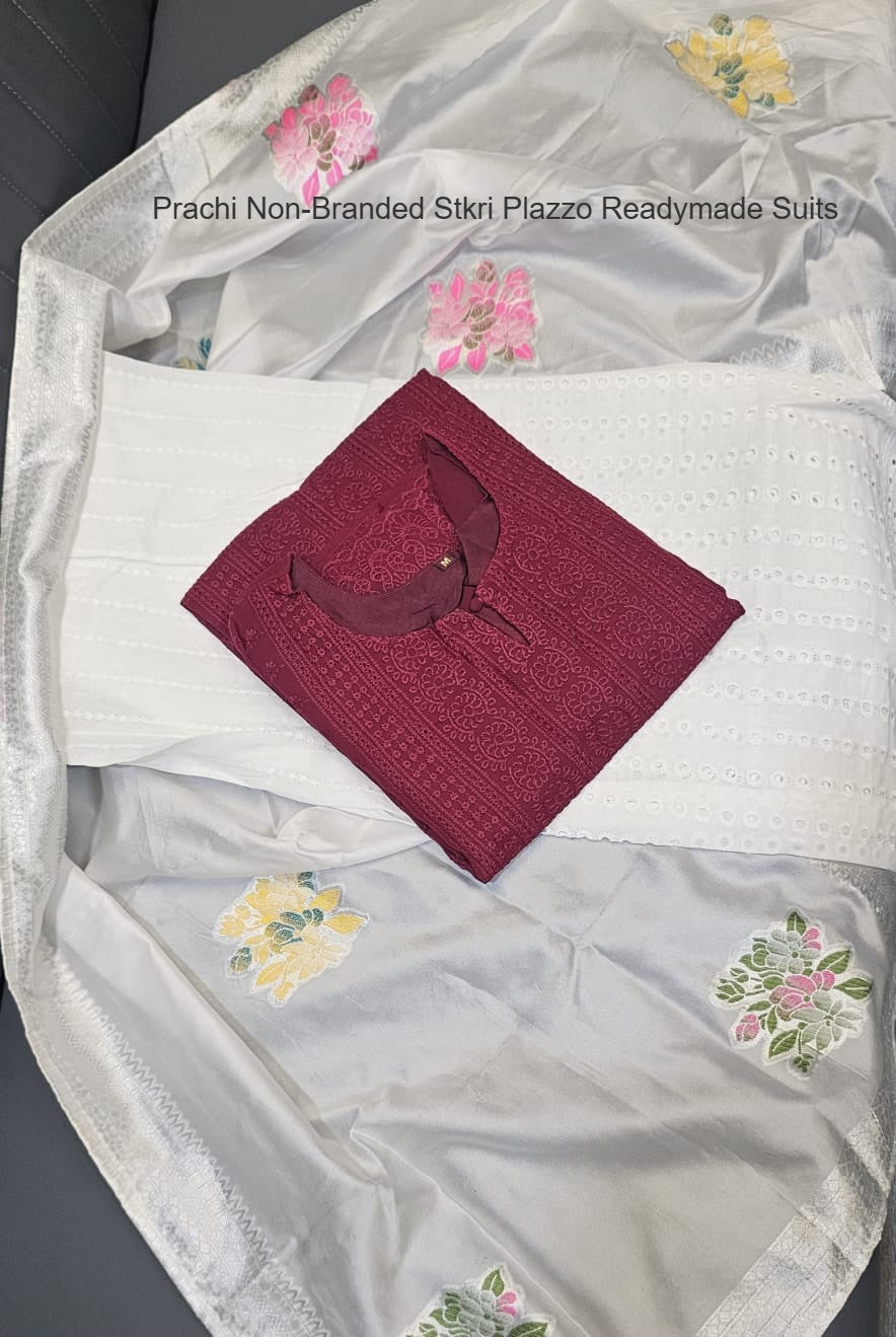 Prachi Non-Branded Stkri Plazzo Readymade Suits