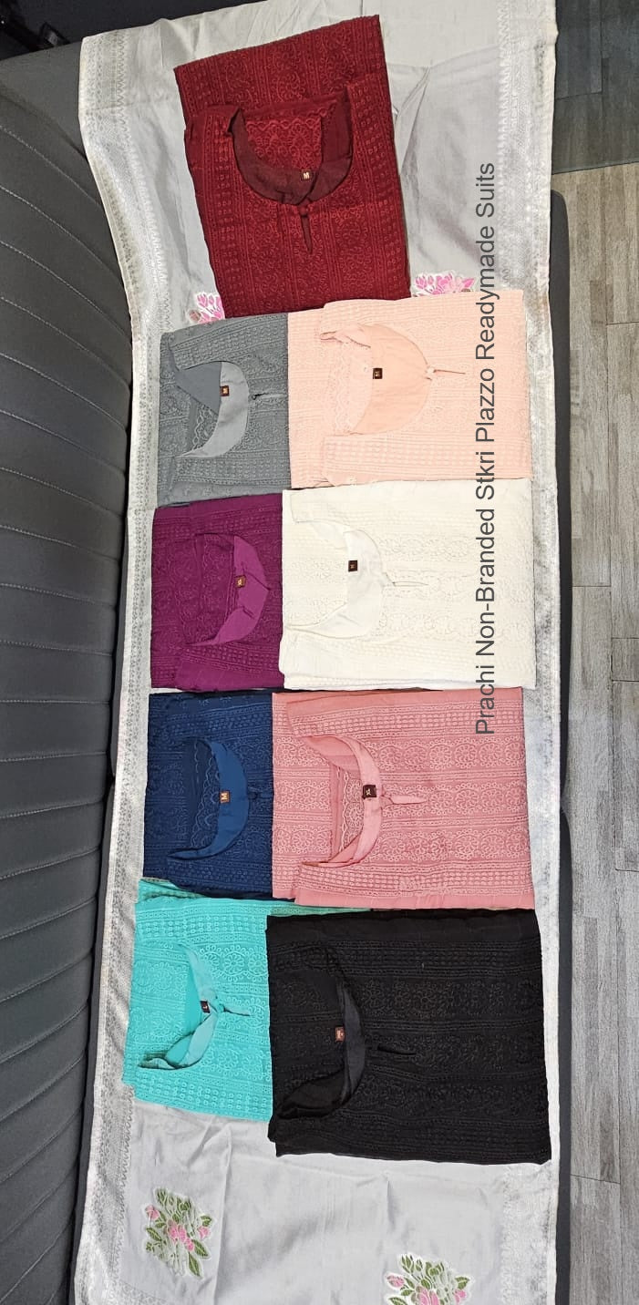 Prachi Non-Branded Stkri Plazzo Readymade Suits