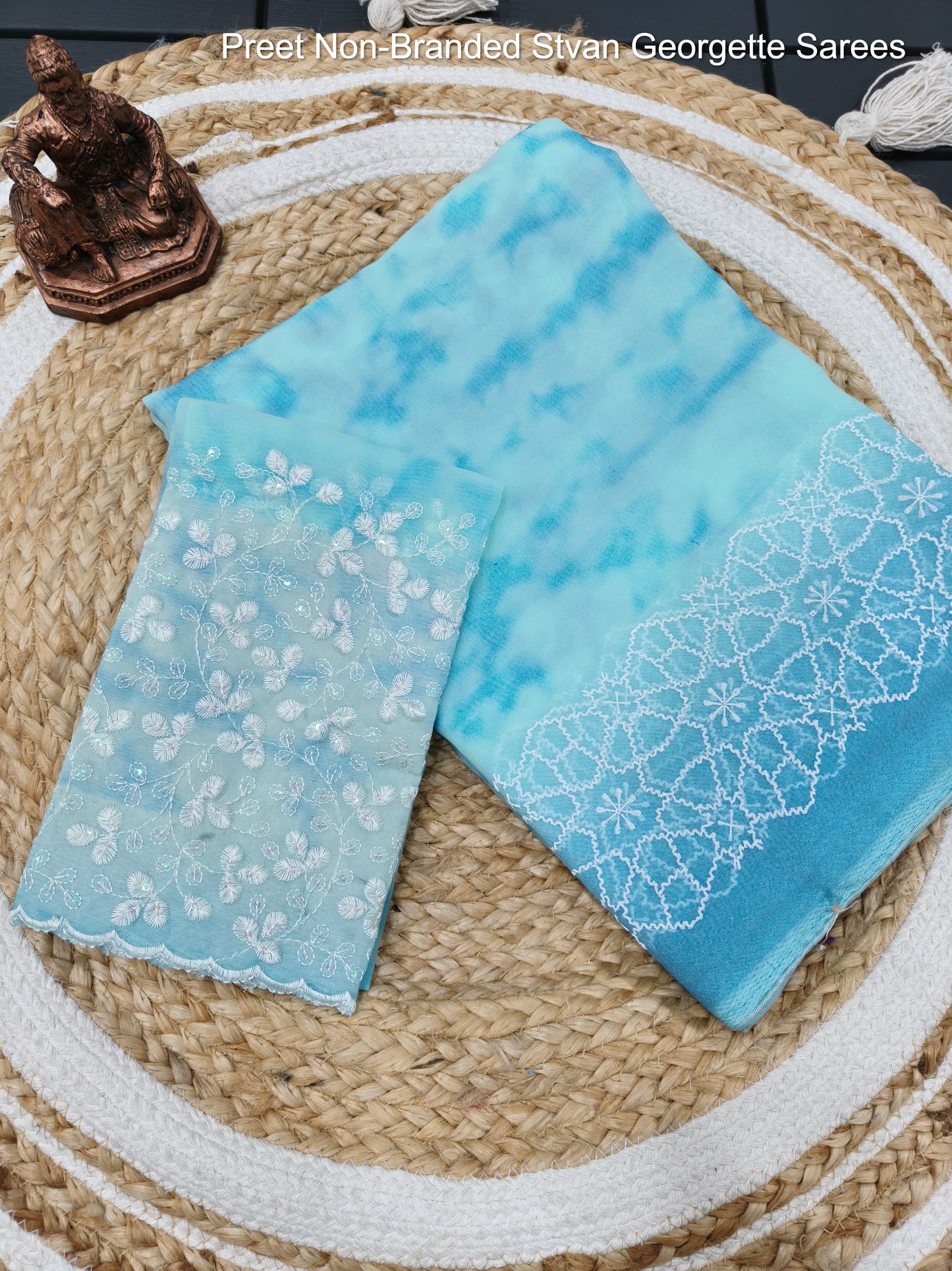 Preet Non-Branded Stvan Georgette Sarees