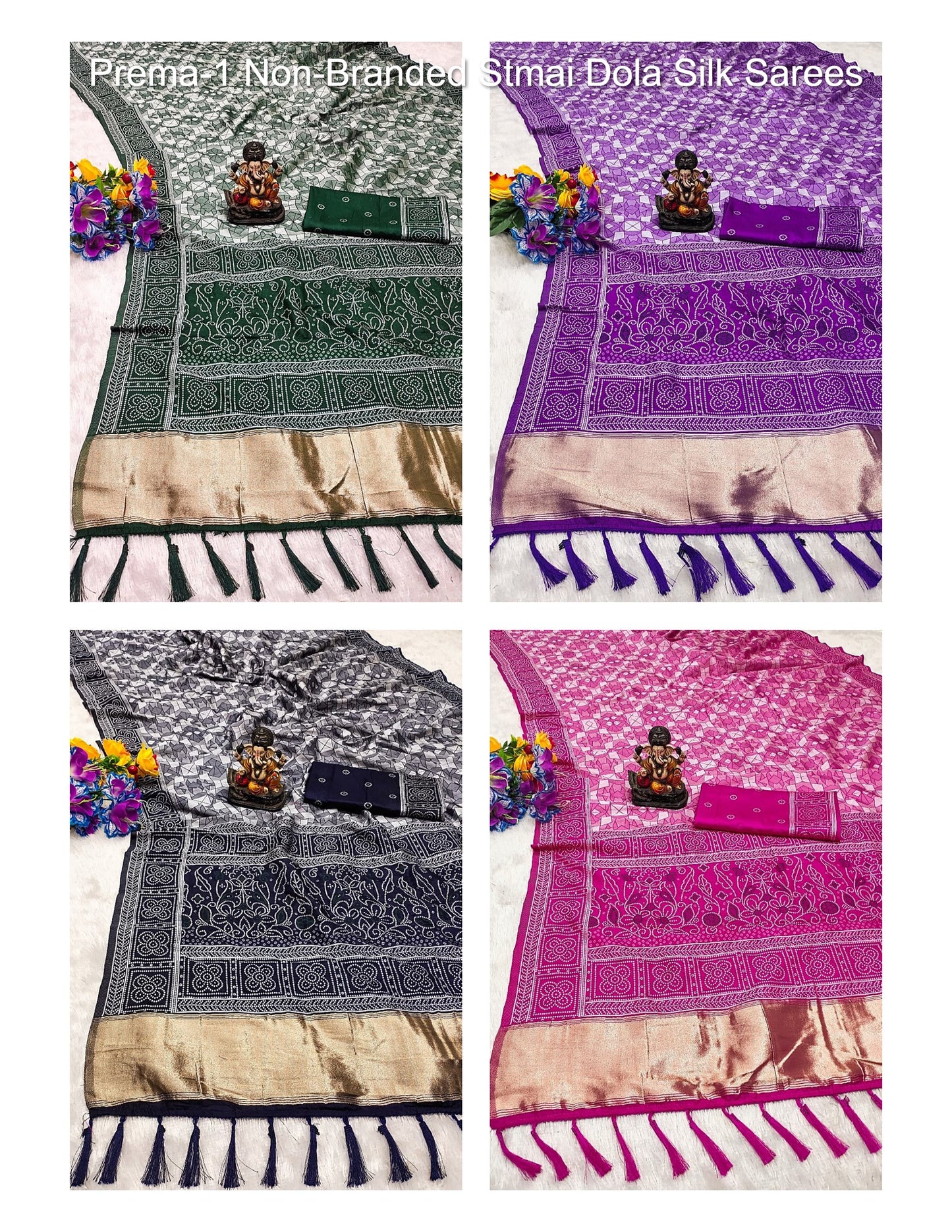 Prema-1 Non-Branded Stmai Dola Silk Sarees