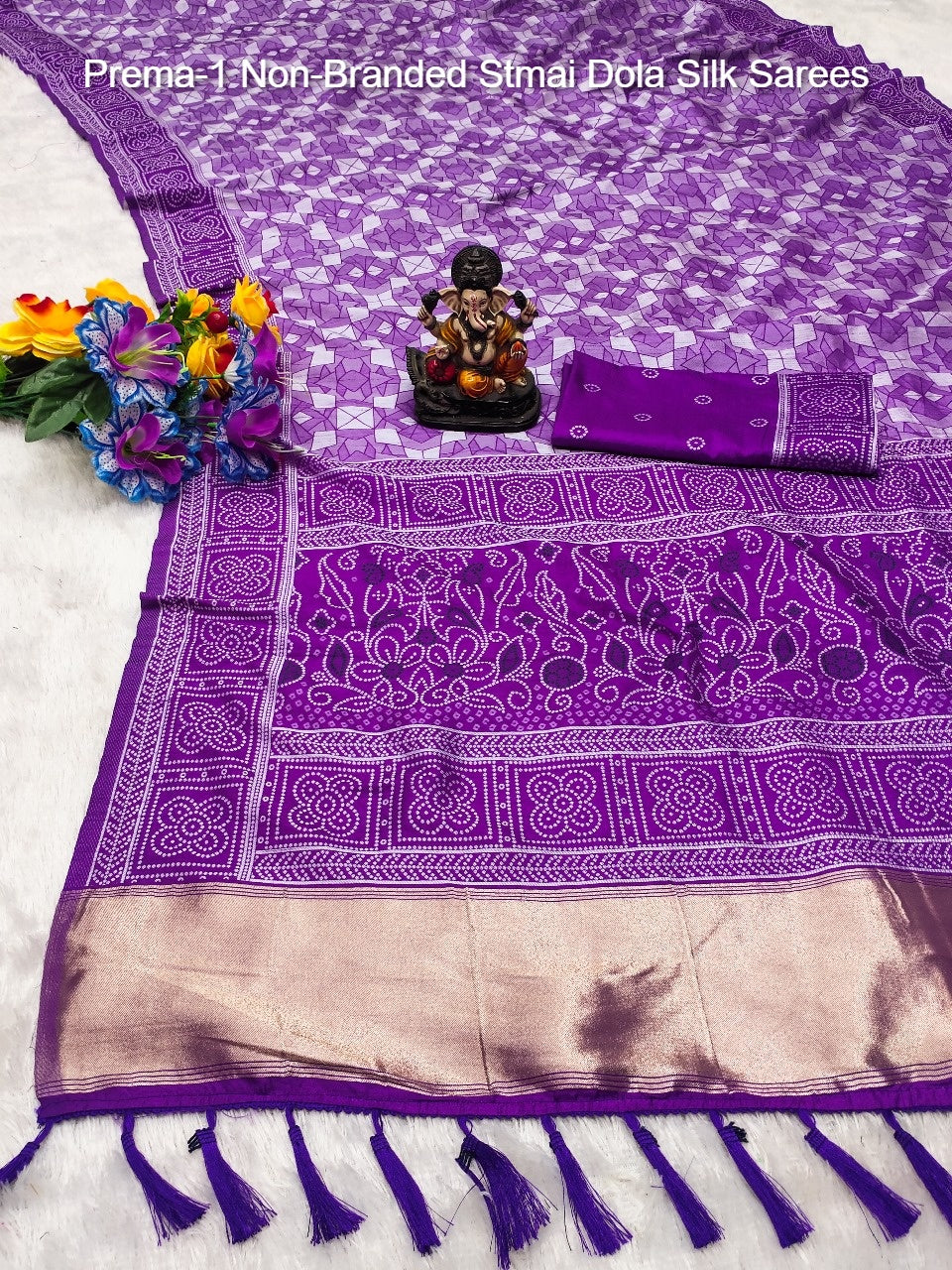 Prema-1 Non-Branded Stmai Dola Silk Sarees