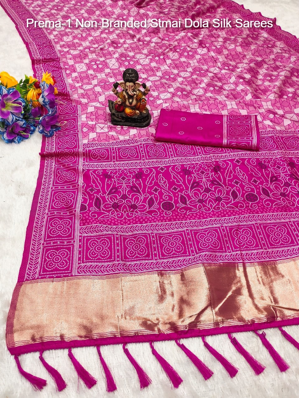 Prema-1 Non-Branded Stmai Dola Silk Sarees