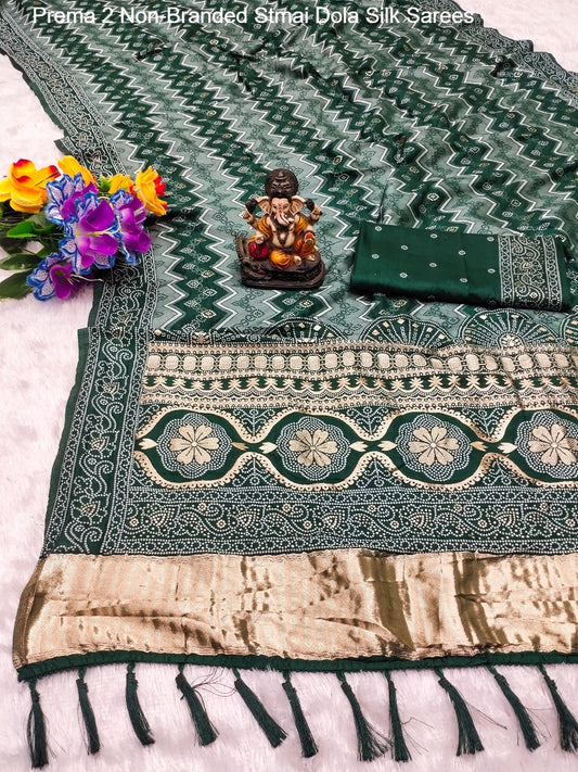 Prema 2 Non-Branded Stmai Dola Silk Sarees