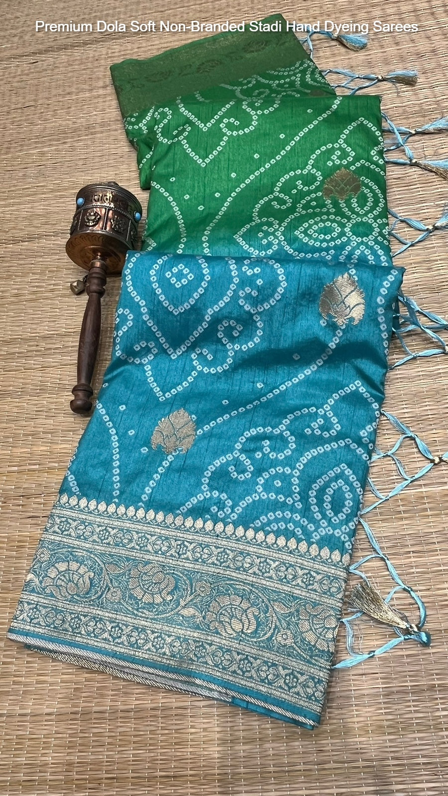 Premium Dola Soft Non-Branded Stadi Hand Dyeing Sarees