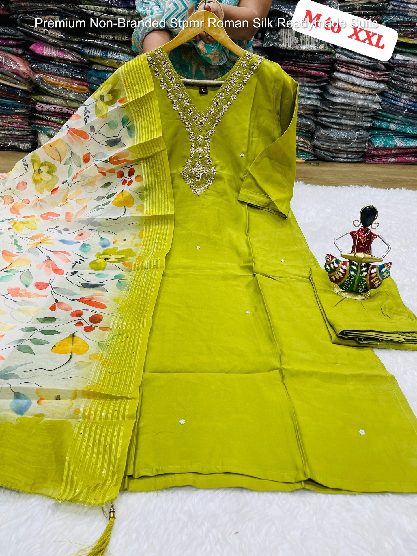 Premium Non-Branded Stpmr Roman Silk Readymade Suits