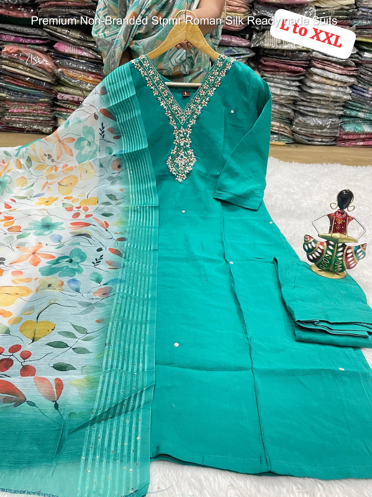 Premium Non-Branded Stpmr Roman Silk Readymade Suits