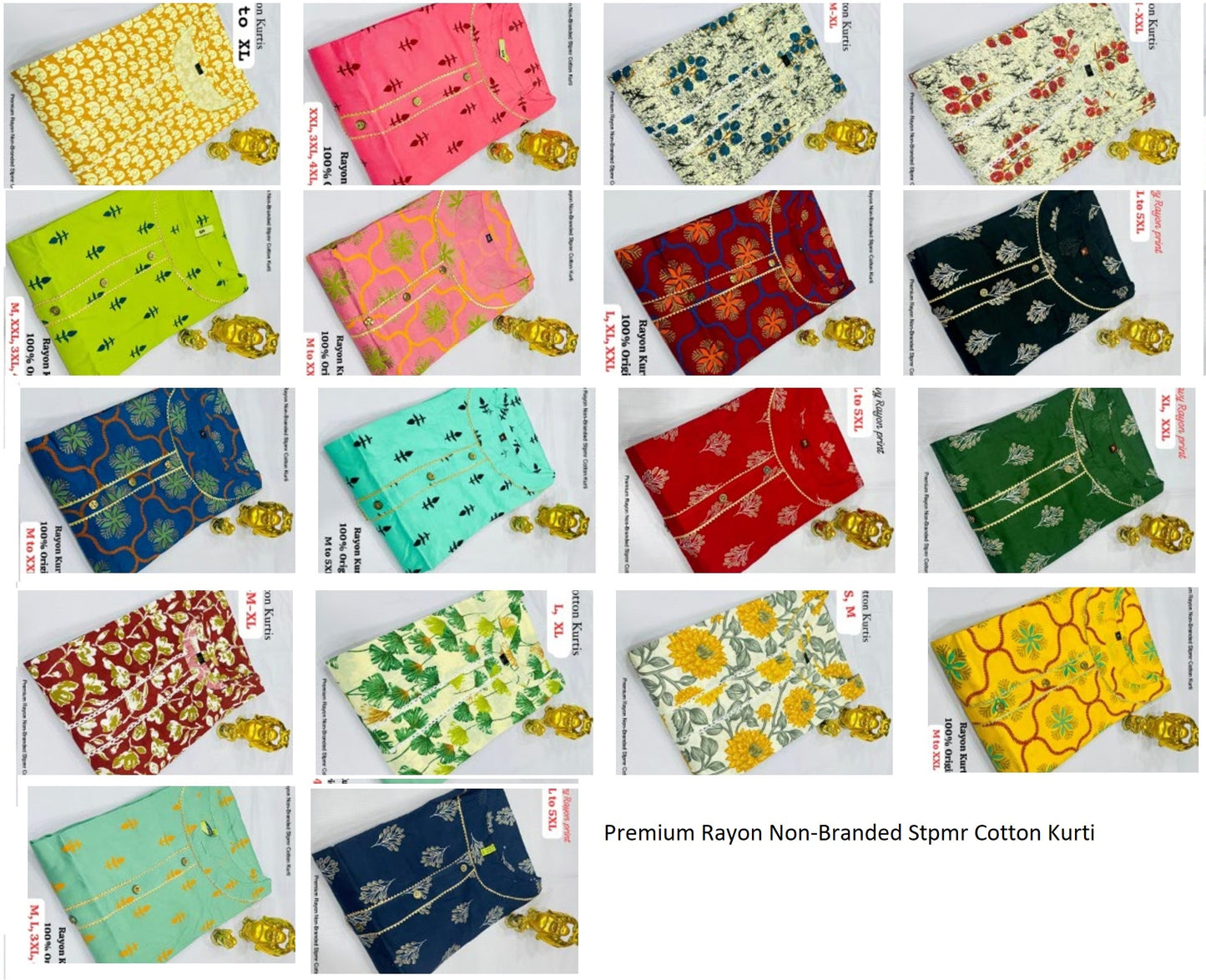 Premium Rayon Non-Branded Stpmr Cotton Kurti