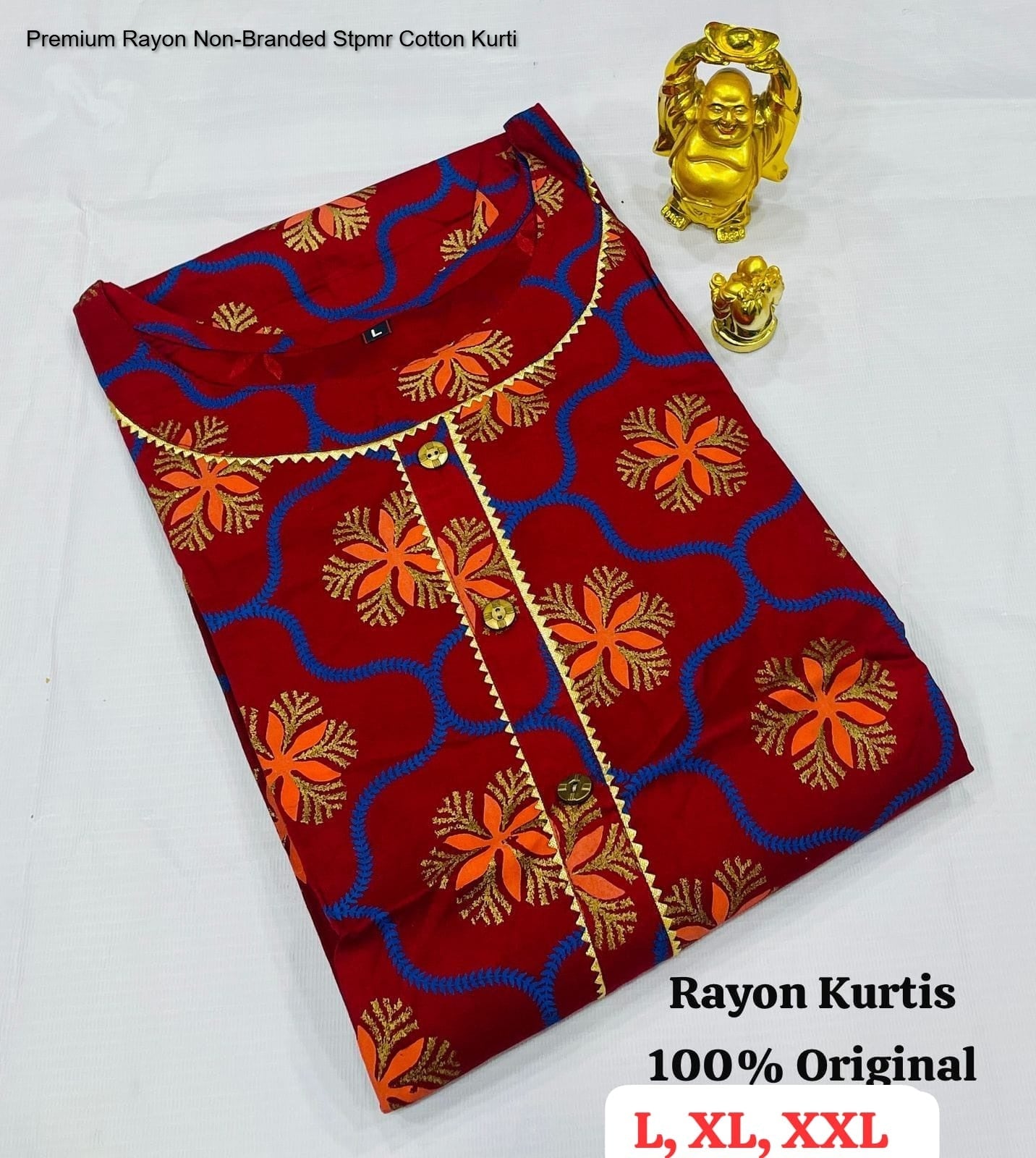Premium Rayon Non-Branded Stpmr Cotton Kurti