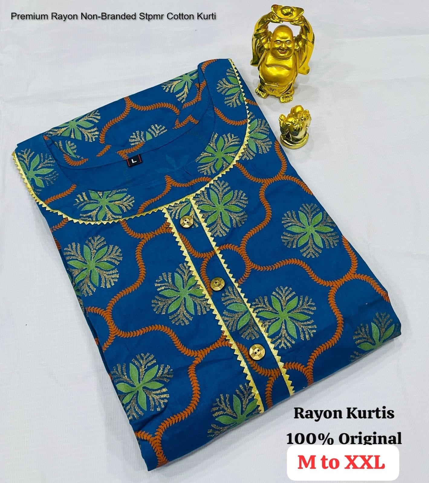 Premium Rayon Non-Branded Stpmr Cotton Kurti
