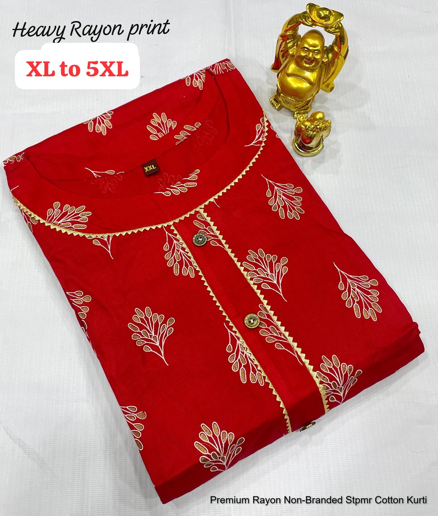 Premium Rayon Non-Branded Stpmr Cotton Kurti