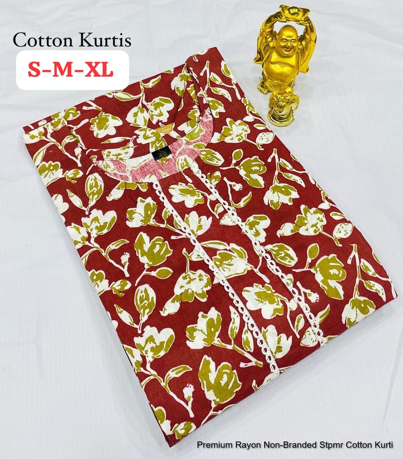 Premium Rayon Non-Branded Stpmr Cotton Kurti