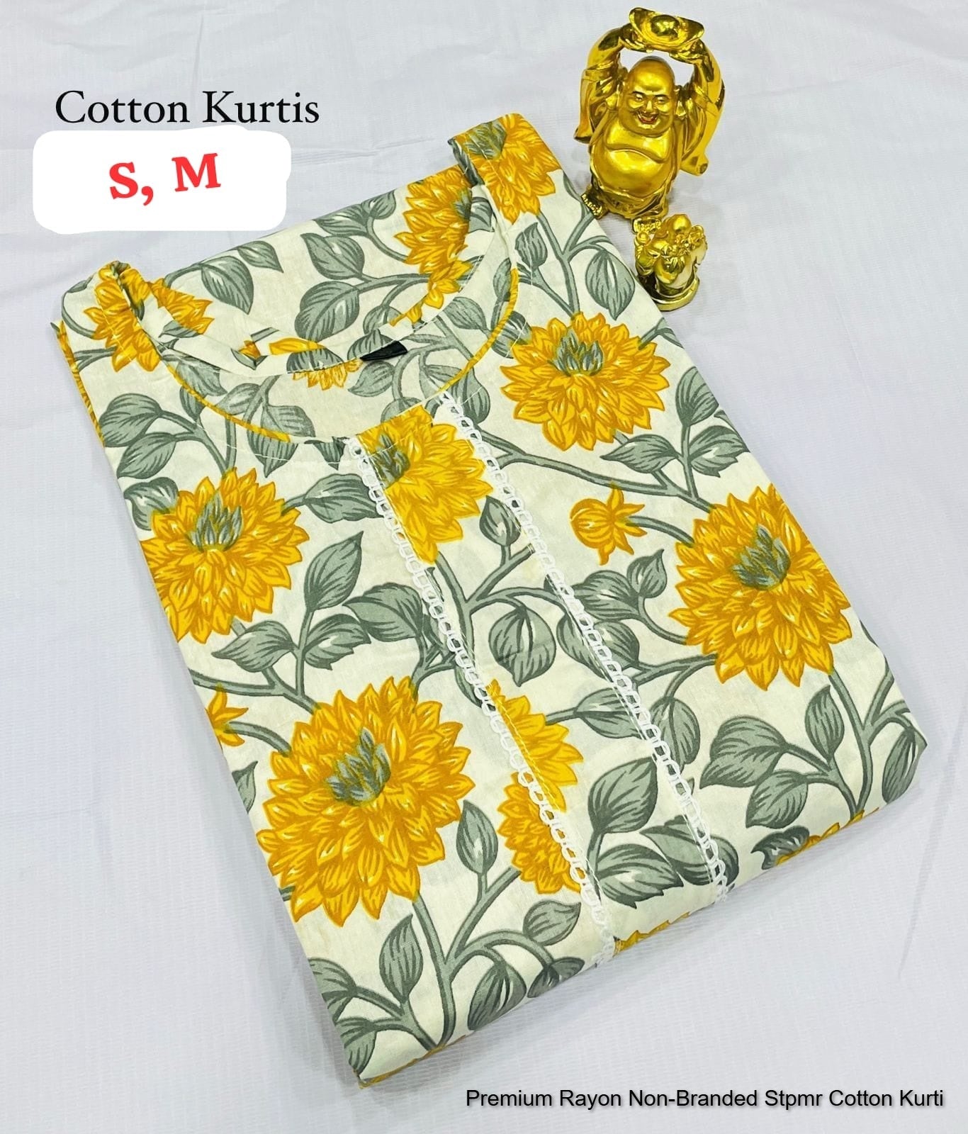 Premium Rayon Non-Branded Stpmr Cotton Kurti