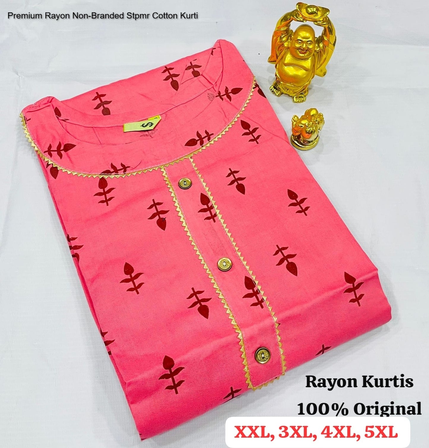 Premium Rayon Non-Branded Stpmr Cotton Kurti