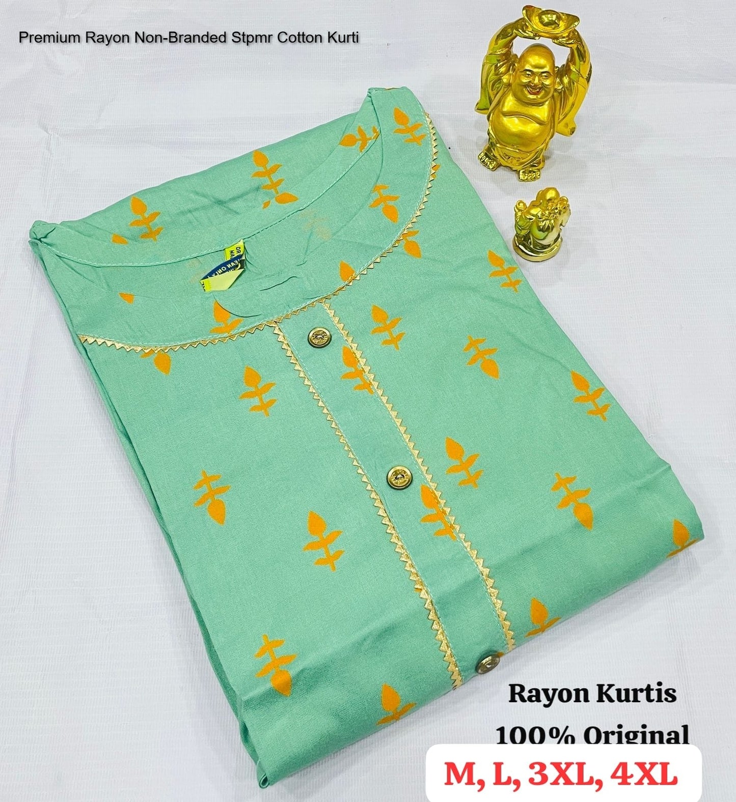 Premium Rayon Non-Branded Stpmr Cotton Kurti