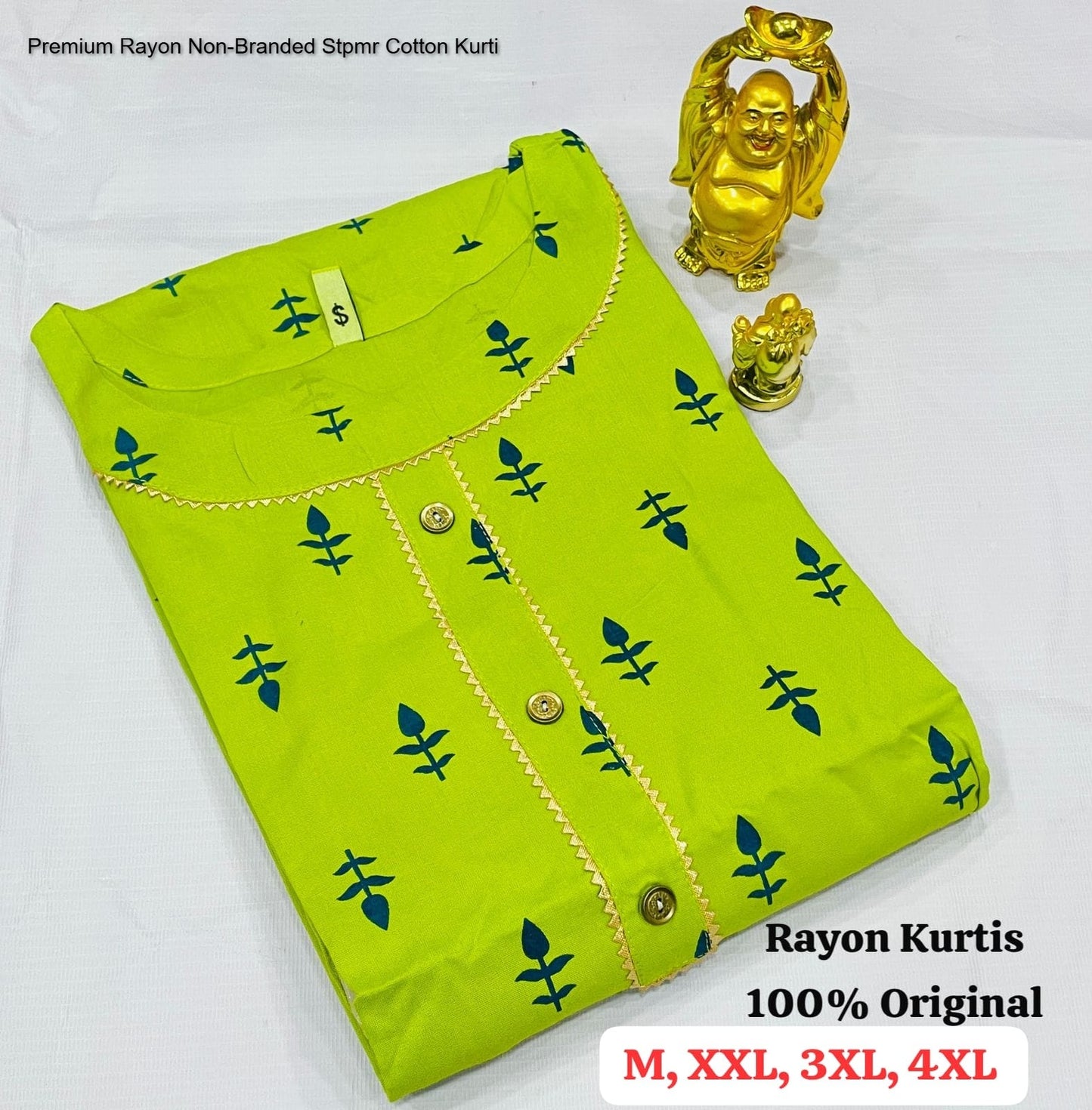 Premium Rayon Non-Branded Stpmr Cotton Kurti